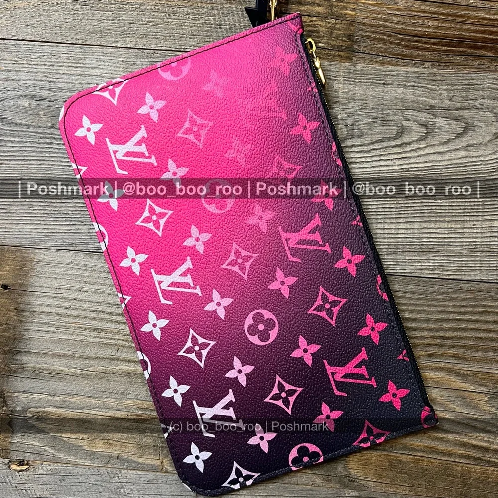 Louis Vuitton Neverfull MM Gradient Pink, Blue, Purple Tote (& Zip Wallet) - Picture 14 of 16